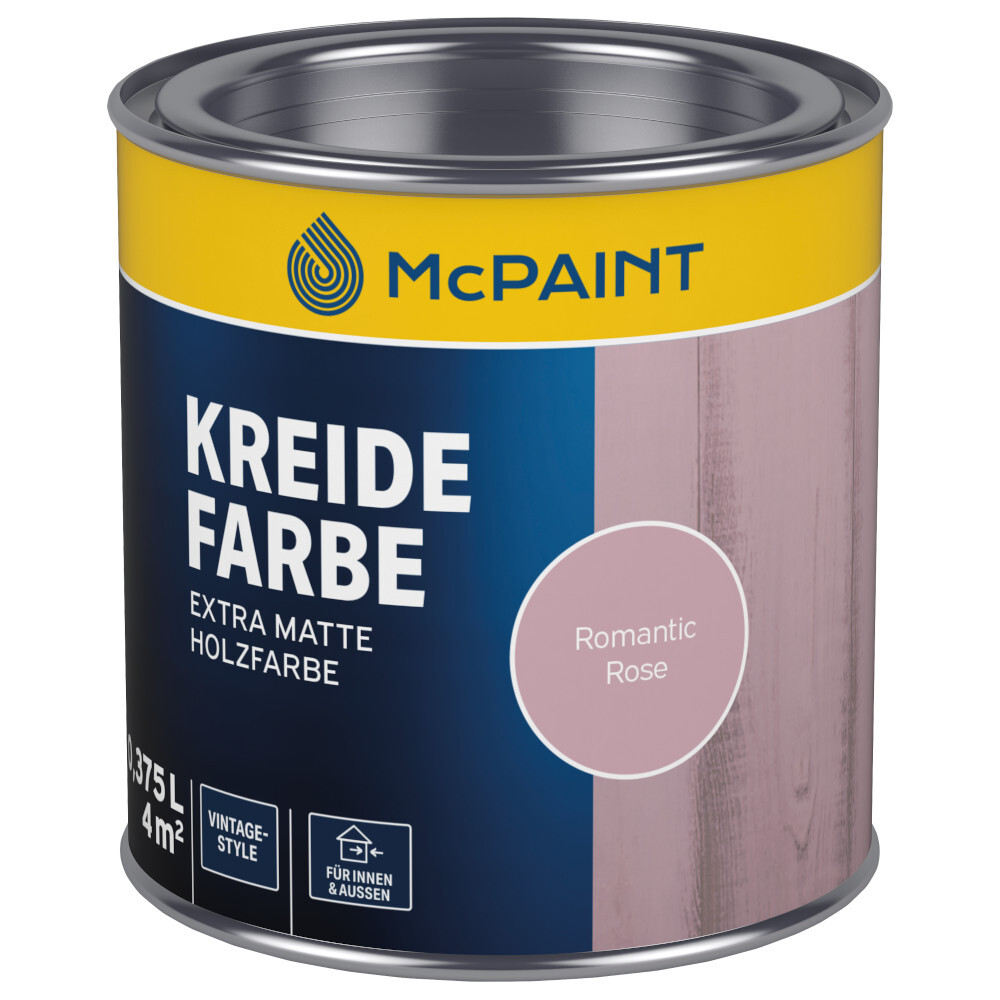 Kreidefarbe Romantic Rose 375 ml, Holzfarbe f&uuml;r Innen & Au&szlig;en