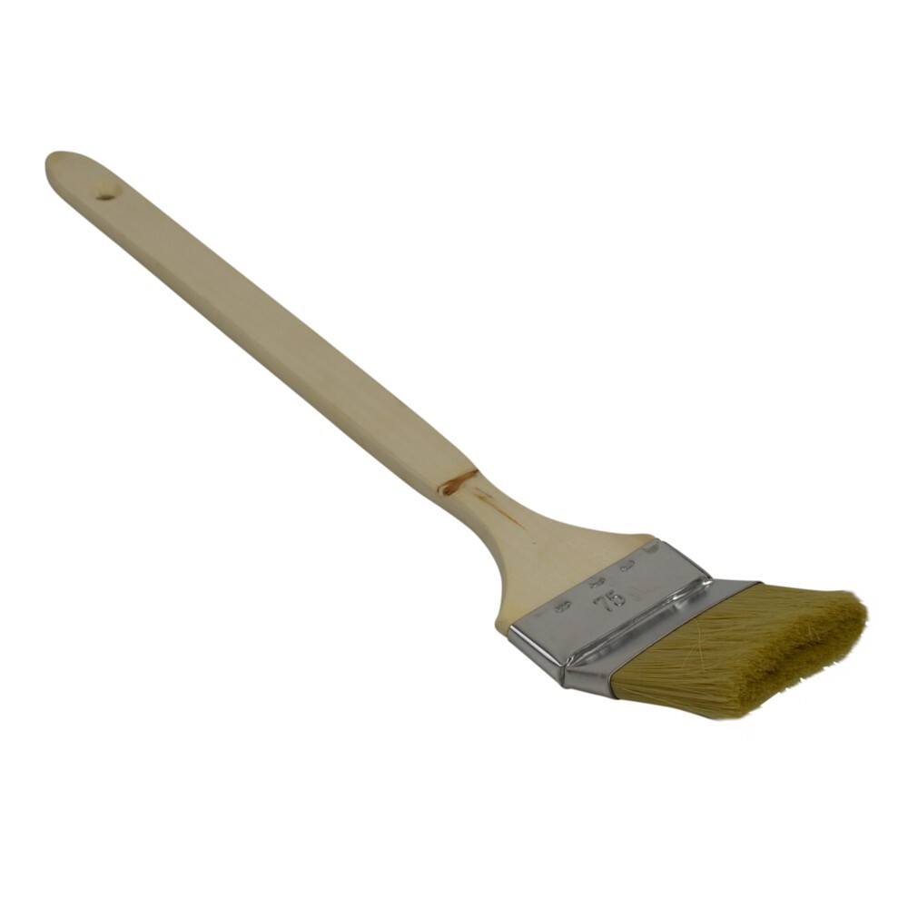 Eckenpinsel 75 mm gebogen mit PET-Borsten