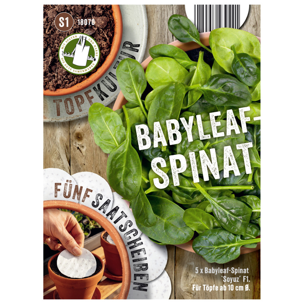 Saatscheiben Babyleaf-Spinat Soyuz F1 5 Scheiben