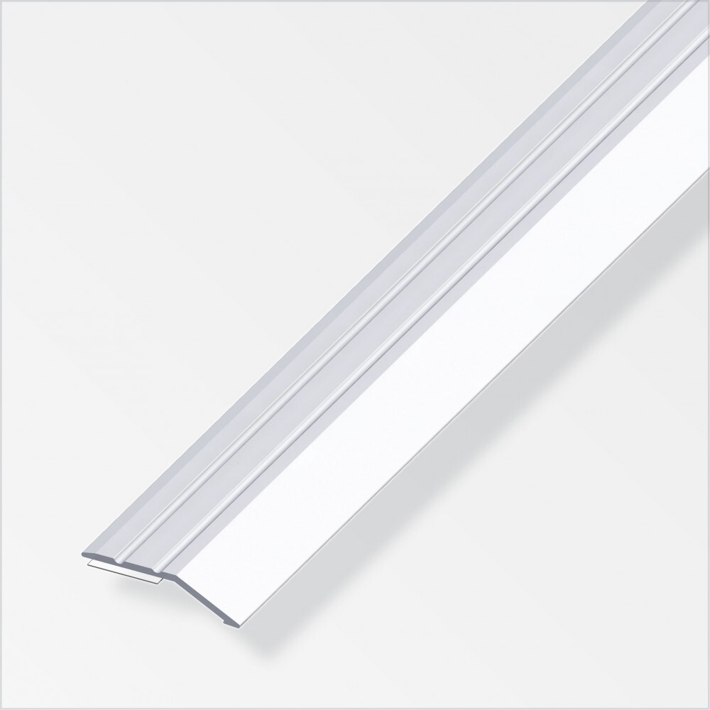 Abschlussprofil 100 x 3 x 0,5 cm Aluminium flach selbstklebend silber