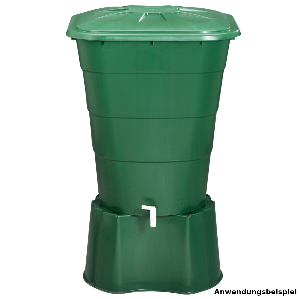 Regentonne eckig mit 203 Liter Fassungsverm&ouml;gen in Gr&uuml;n image number 1