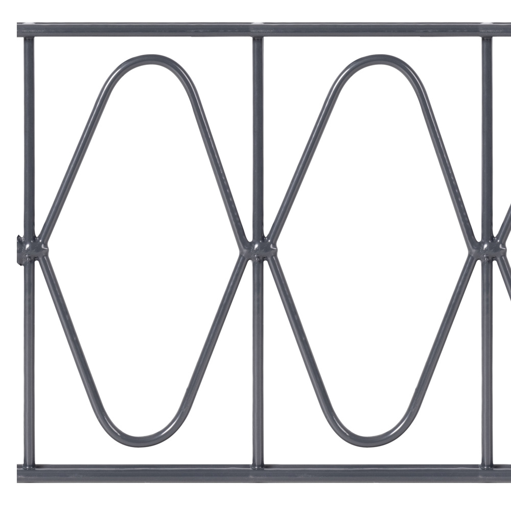 Gartenzaun-Dekorelement Eleganz, 2000 x 200 mm, RAL 7016 anthrazit image number 1