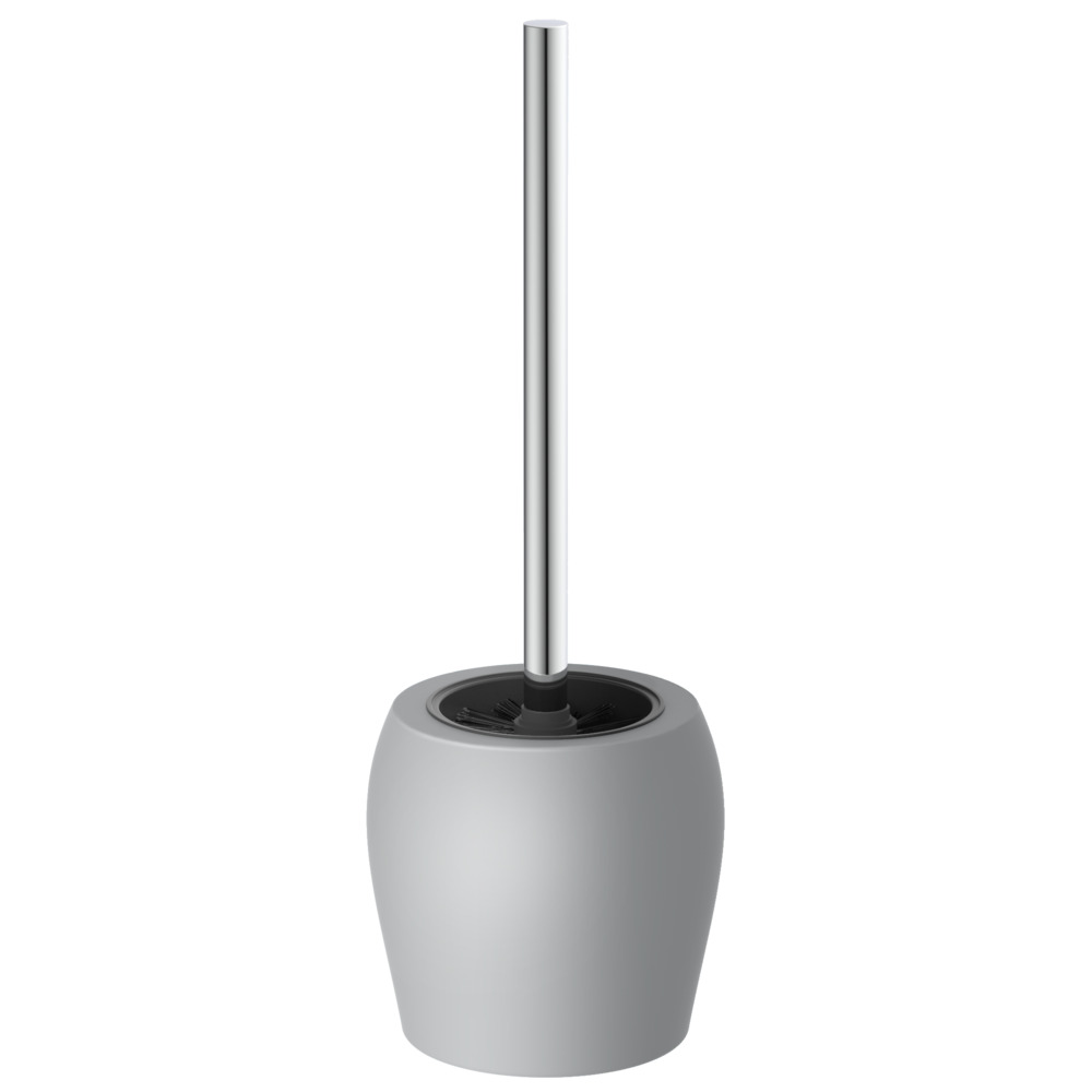 WC B&uuml;rstenhalter Grau