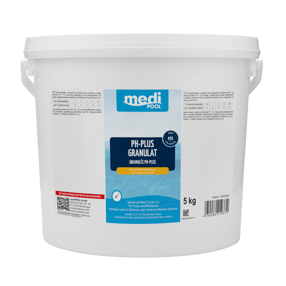 mediPOOL pH-Plus Granulat 5 kg Pool-Pflege