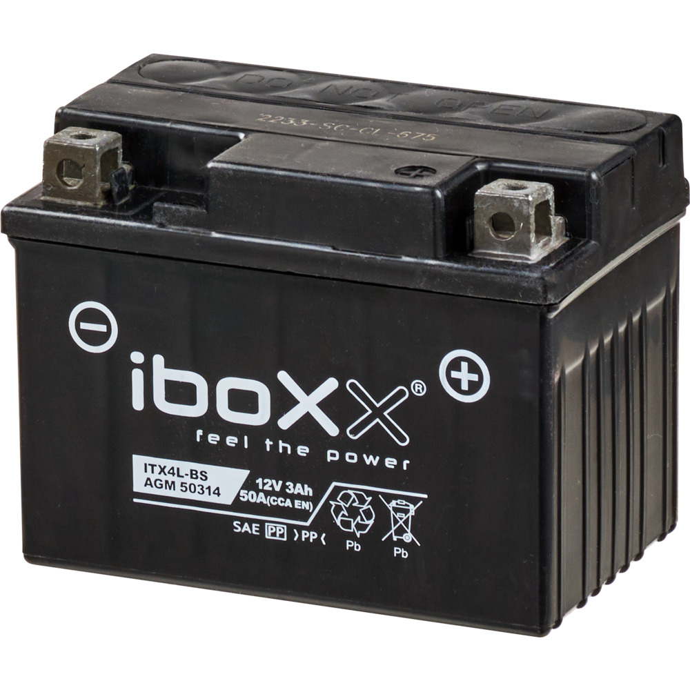 iboxx Motorradbatterie 12V 3Ah AGM 50314 Starterbatterie image number 2