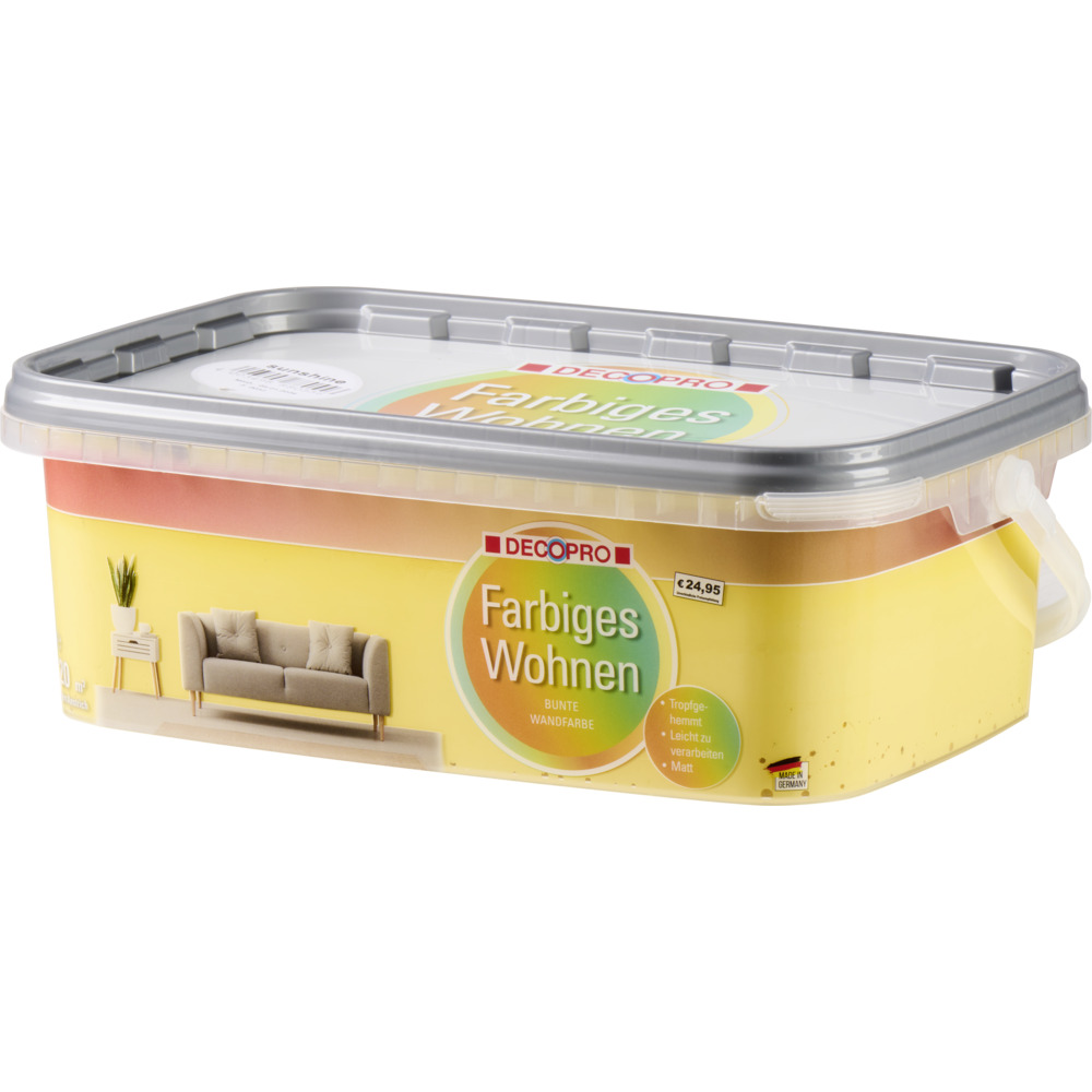 DECOPRO Wandfarbe 2,5 Liter sunshine matt