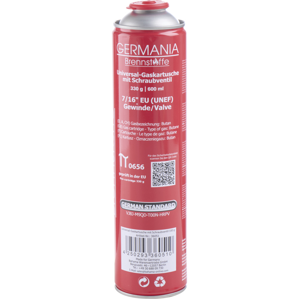 GERMANIA&reg; Butan-Gaskartusche 330 g image number 3