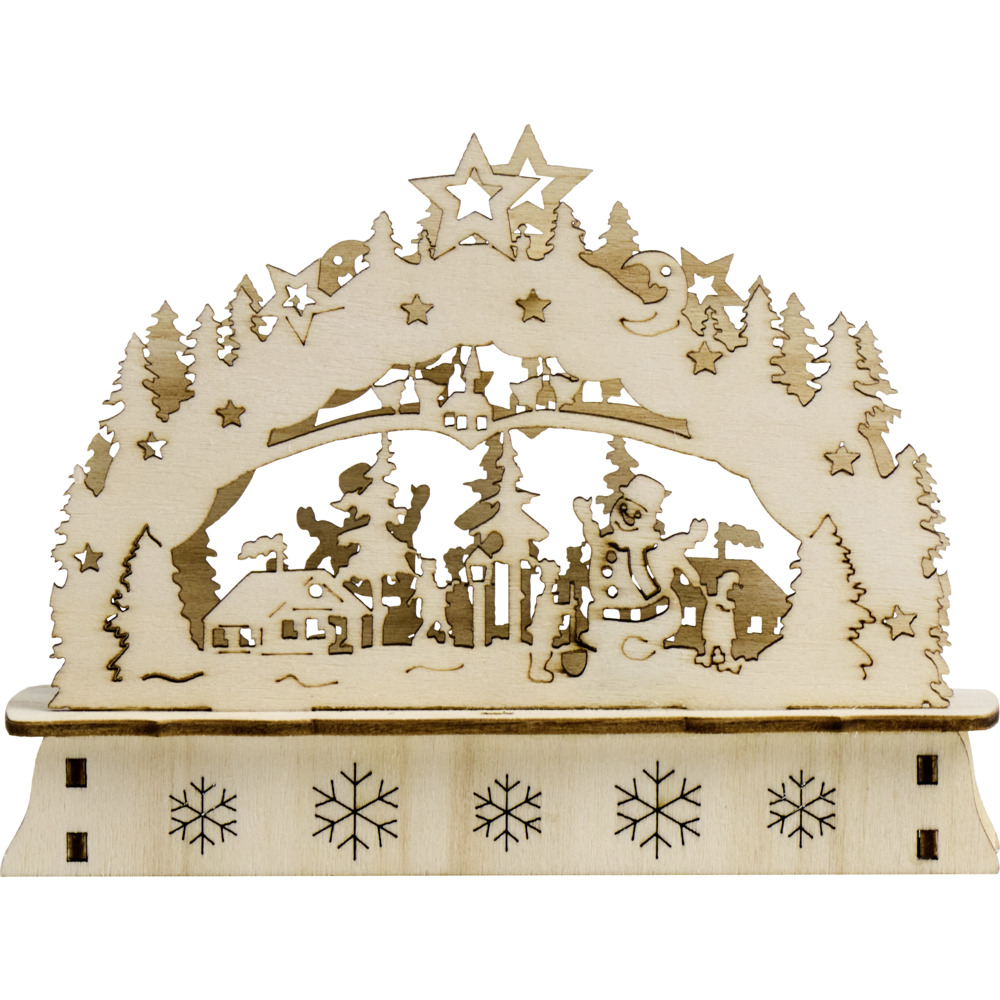 Mini-LED-Schwibbogen aus Holz, Designauswahl image number 8