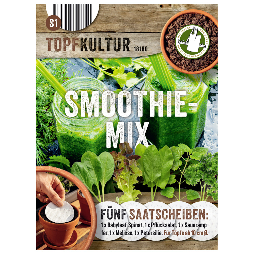 Saatscheiben Smoothie-Kr&auml;uter-Mix 5 Scheiben