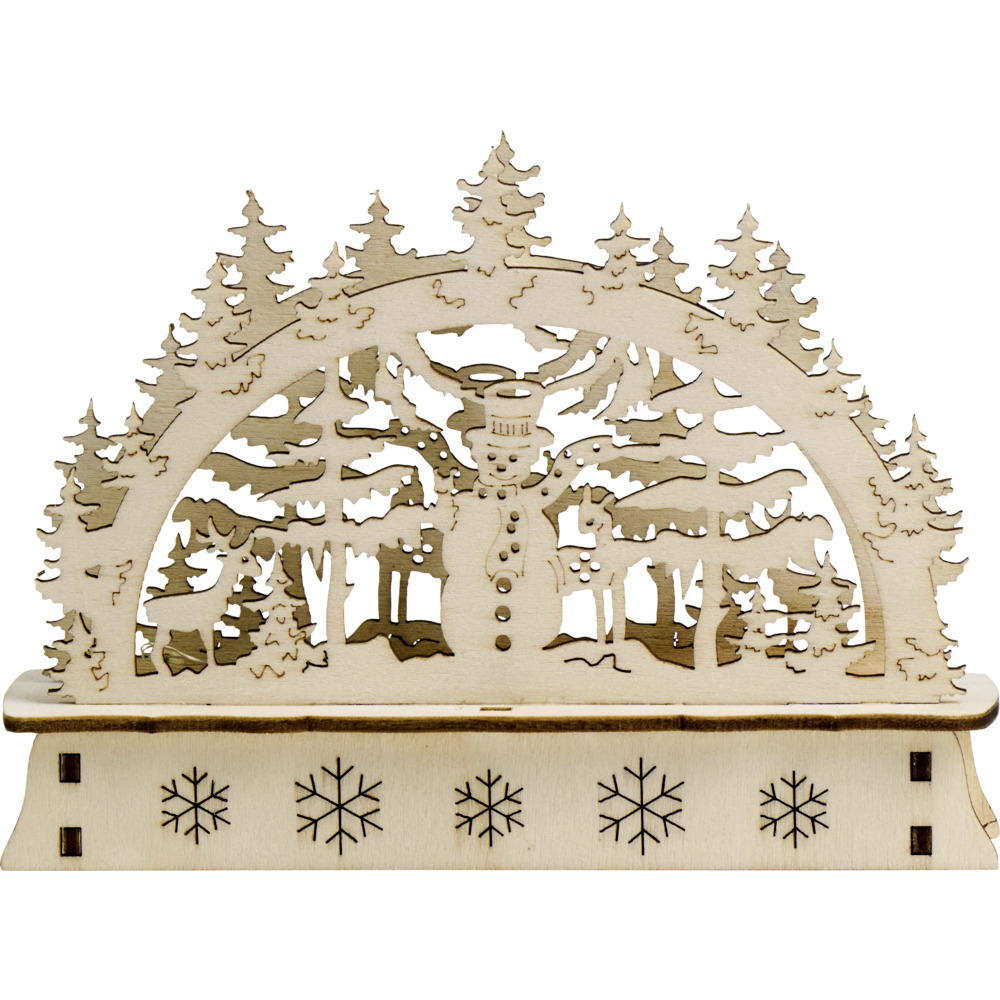 Mini-LED-Schwibbogen aus Holz, Designauswahl image number 6