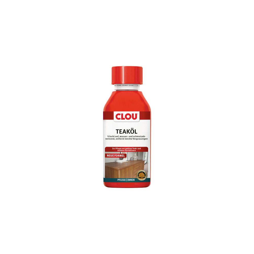 Clou Teak&ouml;l 150 ml f&uuml;r bereits ge&ouml;ltes Holz