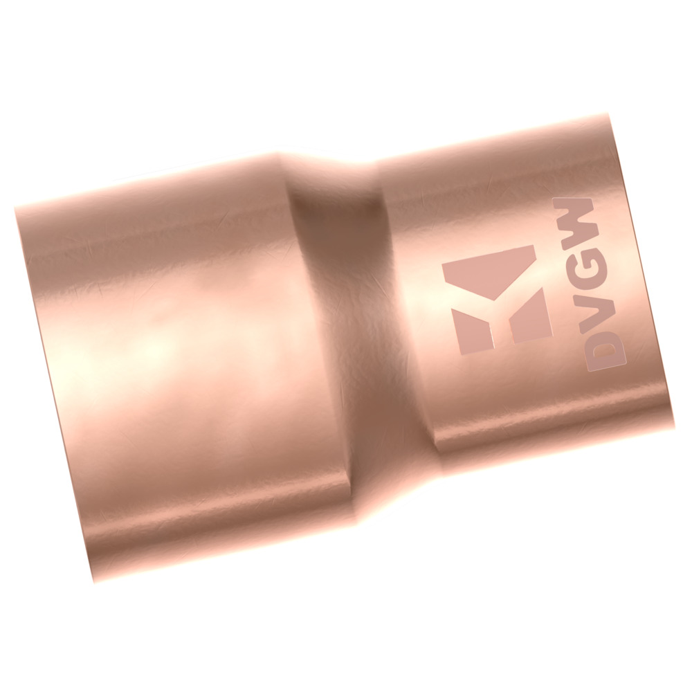 Kupfer-L&ouml;tfitting Reduziermuffe 28 x 22 mm image number 1