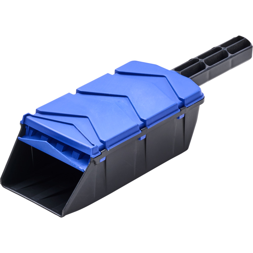 Streusalz Schaufel blau/schwarz aus Kunststoff