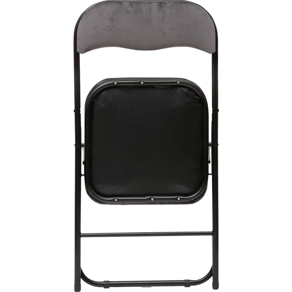 Klappstuhl mit Samtbezug in Grau image number 1