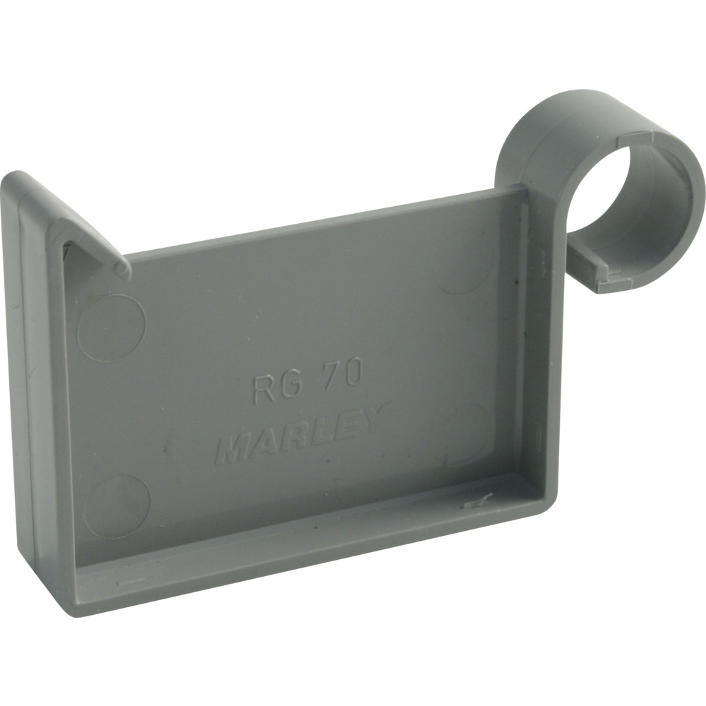 Marley Kastendachrinnen-Endst&uuml;ck Kunststoff RG 70 grau 