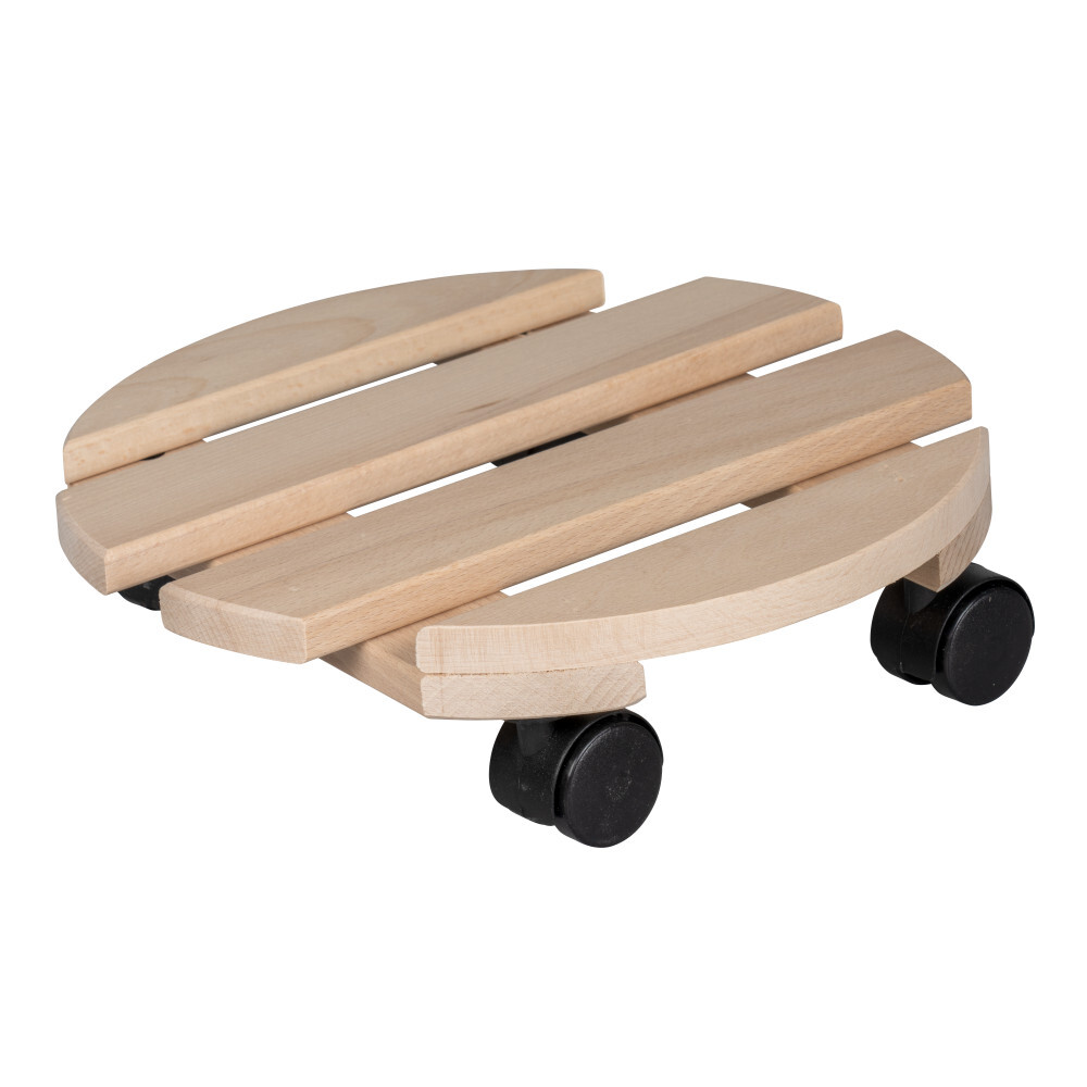 Pflanzenroller rund Holz 30 cm