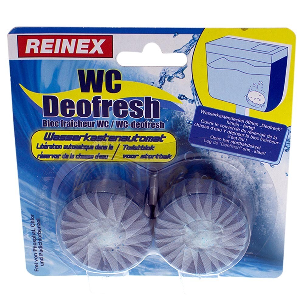 Reinex WC Deofresh f&uuml;r Wasserkasten 2 St&uuml;ck in Blau