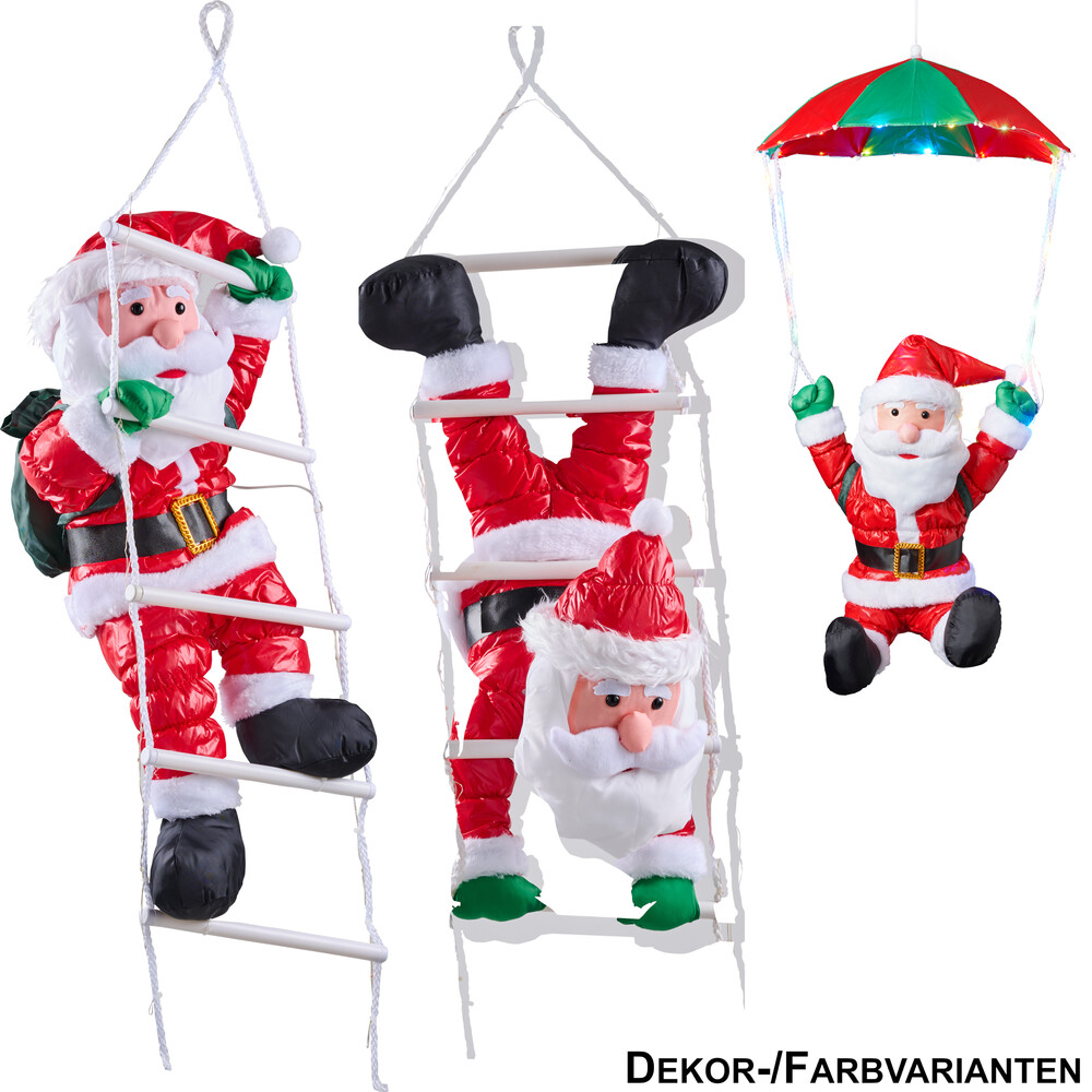 Weihnachtsmann mit LED-Beleuchtung in verschiedenen Varianten