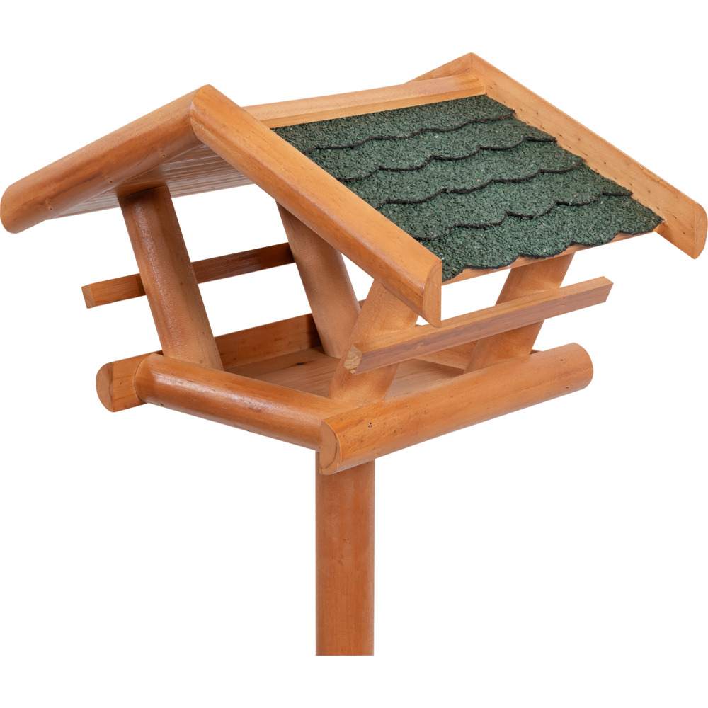 Vogelfutterhaus Holz 101 cm mit Fu&szlig; image number 1