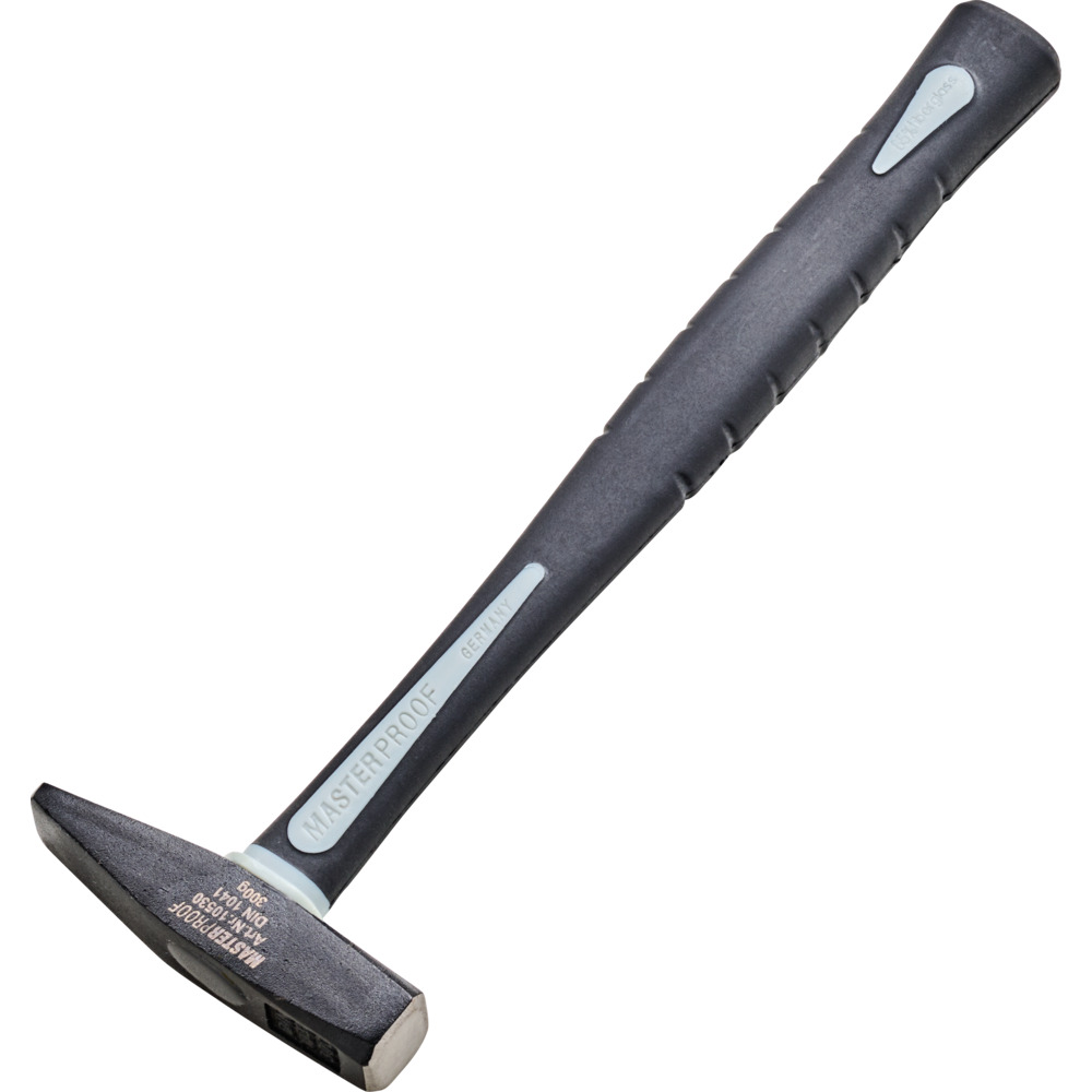 Schlosserhammer mit 300 g Hammerkopf und stabilem Fiberglasstiel image number 1