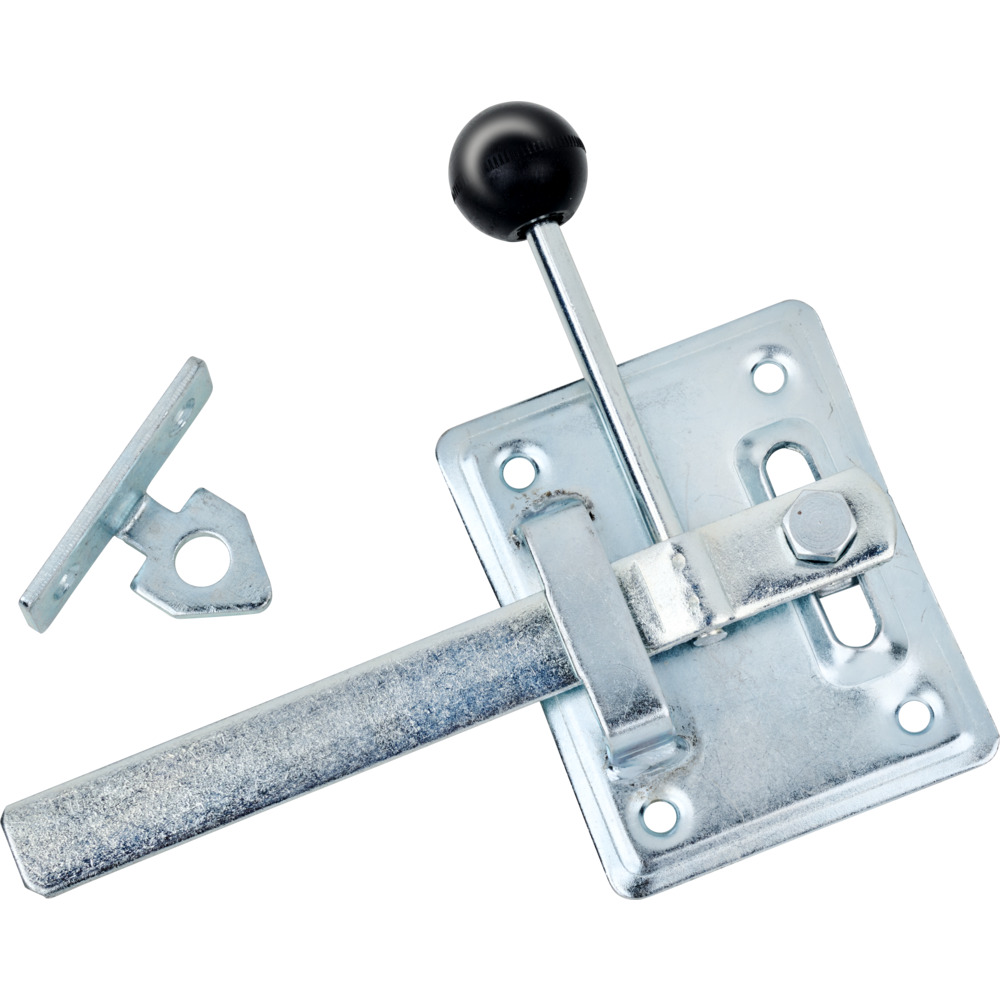 Gartentorfalle Stahl 80 x 100 mm Stahl verzinkt und verchromt image number 1