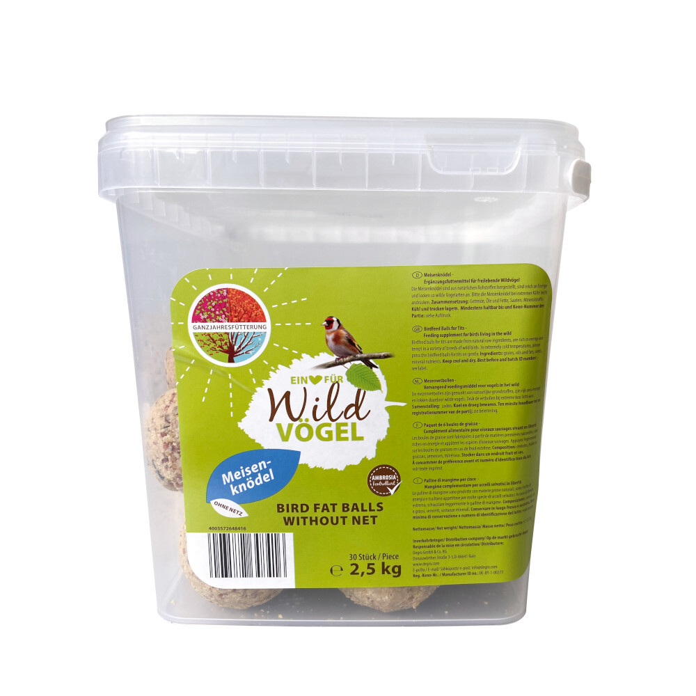 Meisenkn&ouml;del 30 St&uuml;ck im Eimer