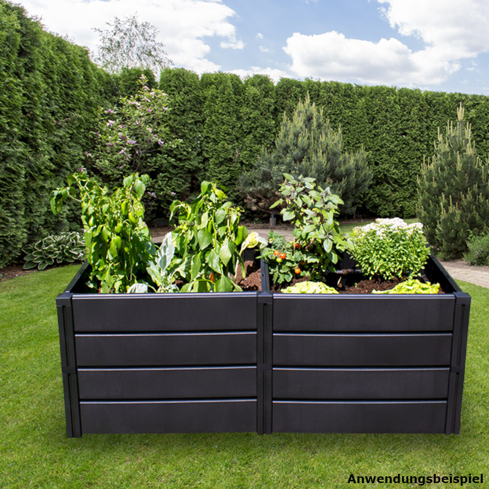 Hochbeet "Demeter XL" 672 Liter aus Kunststoff in Anthrazit image number 3