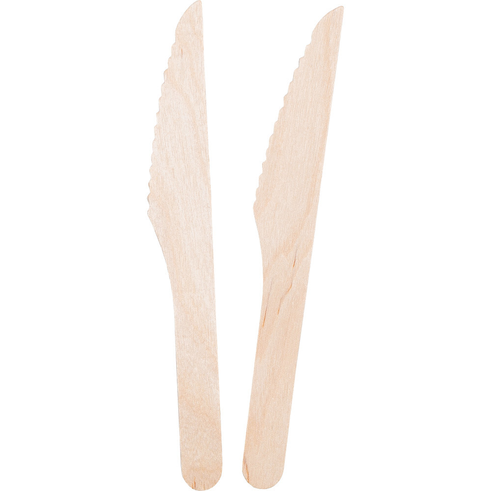 20 Holz-Messer aus Birkenholz be green