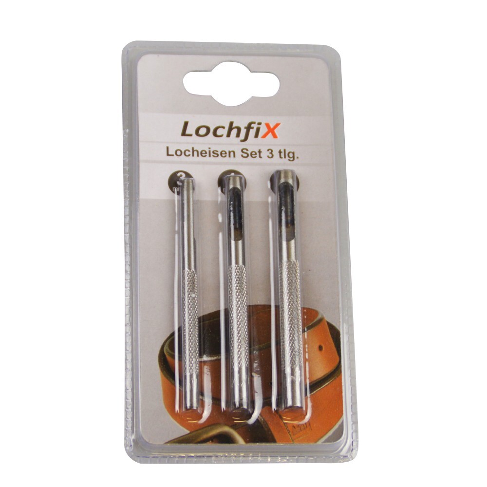 Locheisen 3-tlg 3/4/5mm
