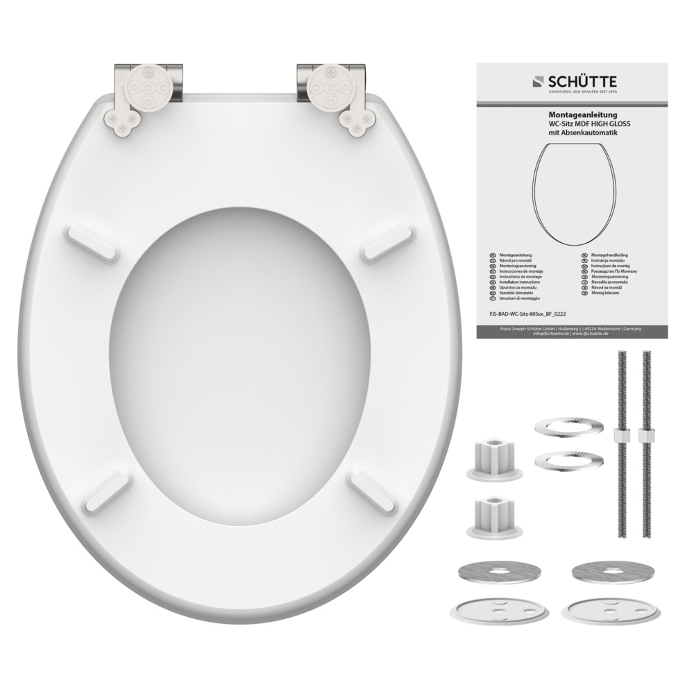 WC-Sitz MDF High Gloss Absenkautomatik Oasis image number 6