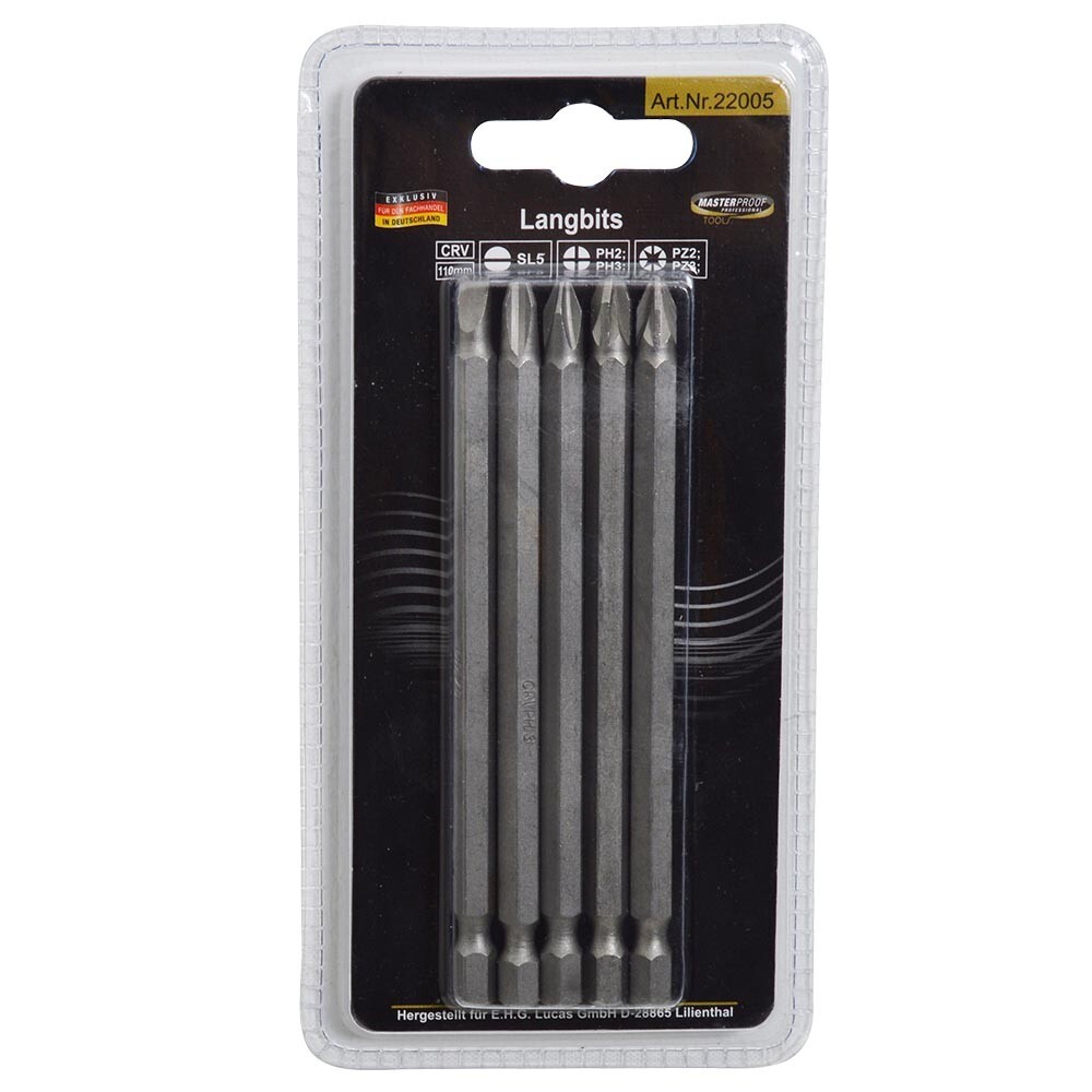 Langbits 110 mm CRV 5-teilig