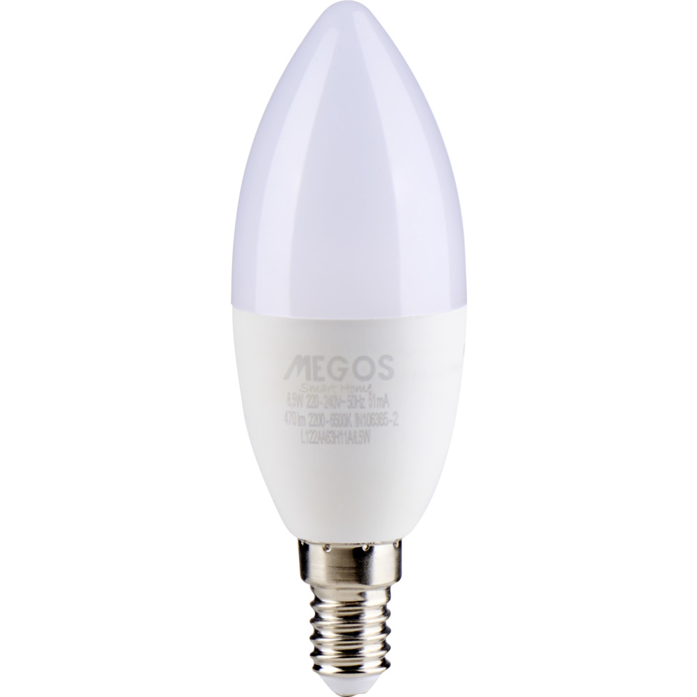 MEGOS LED-Lampe 6,5 Watt in Kerzenform