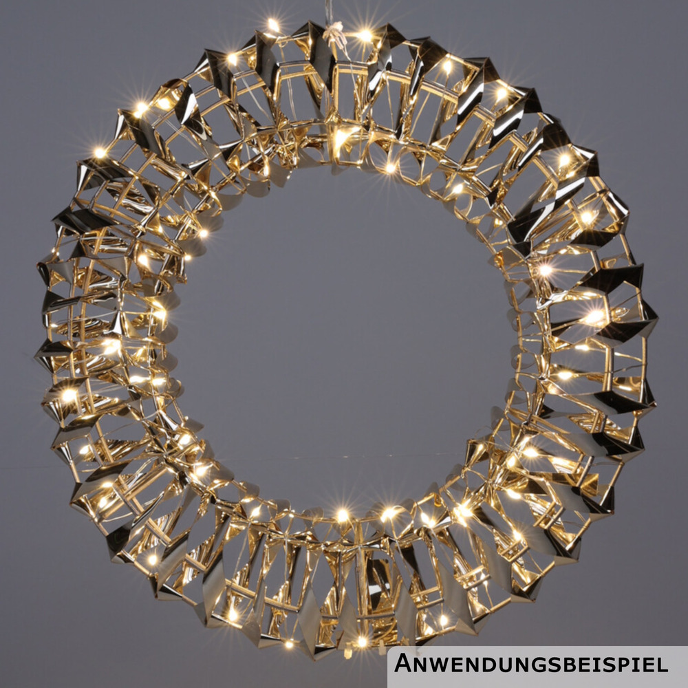 LED Kranz Gold ⌀ 30 cm image number 2