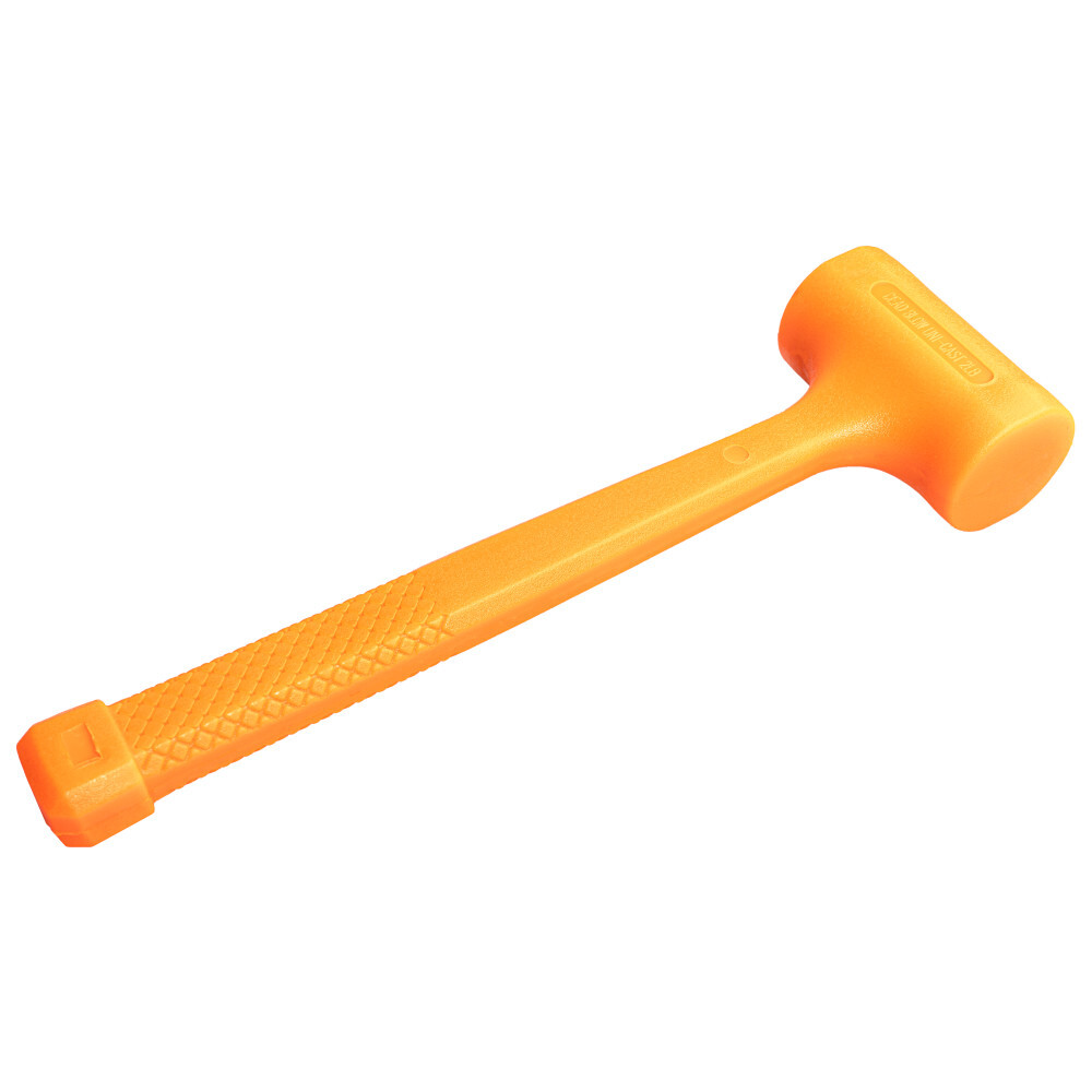 GERMANIA&reg; Schonhammer 900 g aus orangenem Kunststoff, sandgef&uuml;llt