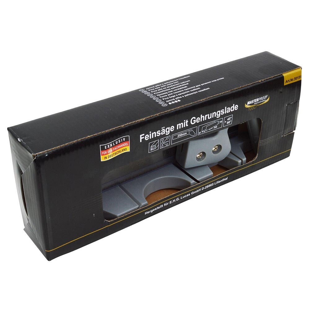 Feins&auml;ge 250mm mit Gehrungslade 45&deg;/90&deg; image number 1