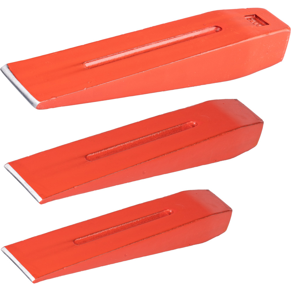 Spaltkeil-Set 3 St&uuml;ck 180 - 270 mm aus Stahl