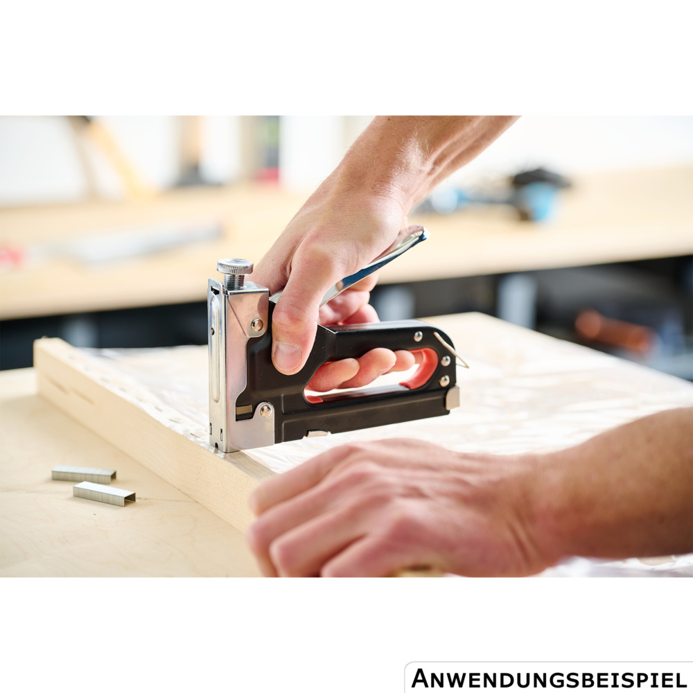 Handtacker 4 - 14 mm mit 200 Klammern 6-  8 mm image number 2