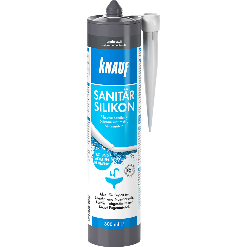 Knauf Sanit&auml;r-Silikon 300 ml anthrazit