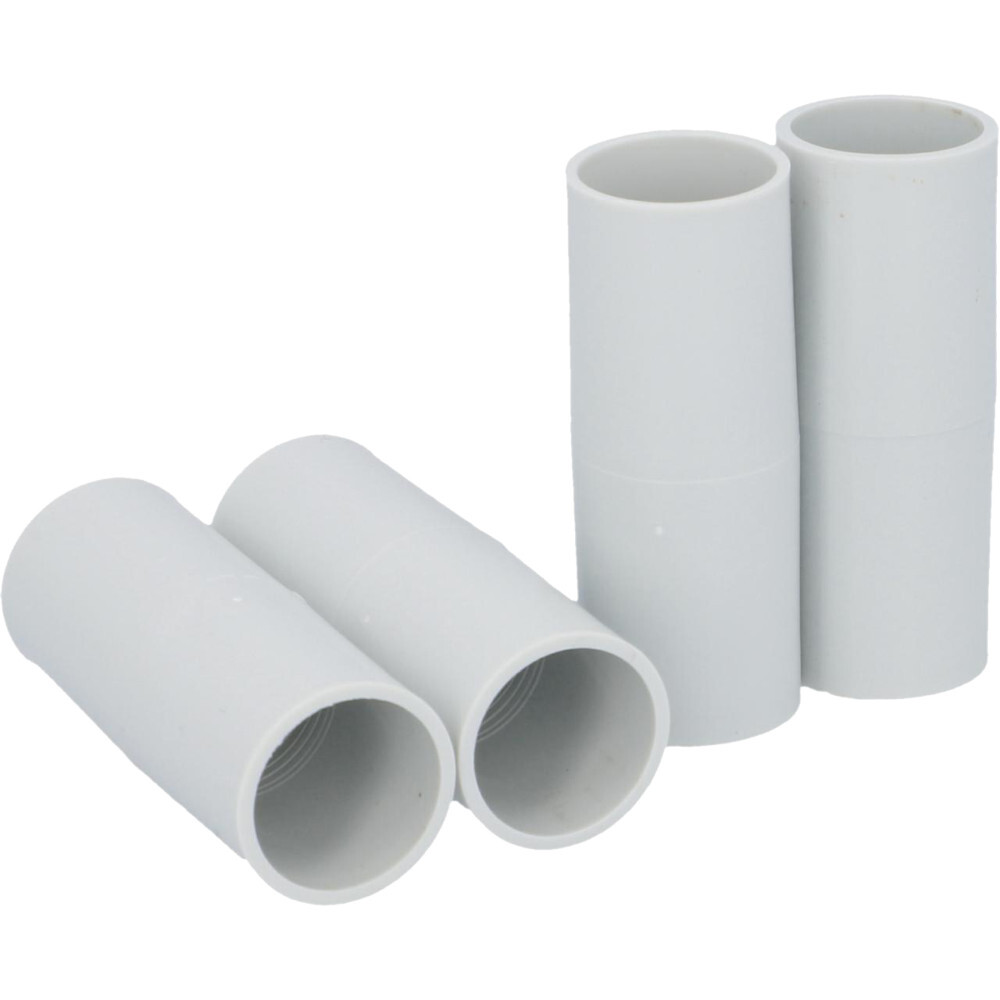 ISO Steckmuffe EN20 grau 4 St&uuml;ck, f&uuml;r Isorohr starr