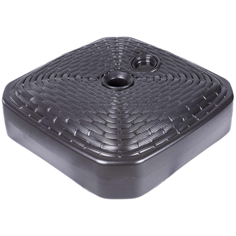 Sonnenschirmst&auml;nder eckig mit 12 Liter Fassungsverm&ouml;gen in Braun