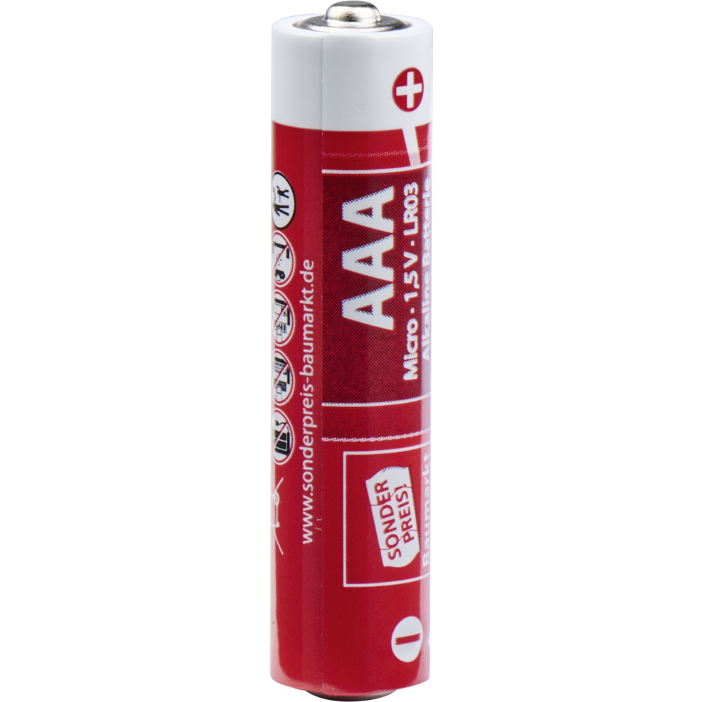 Sonderpreis Baumarkt Alkaline Batterien LR06 AAA Micro 8er Pack image number 1