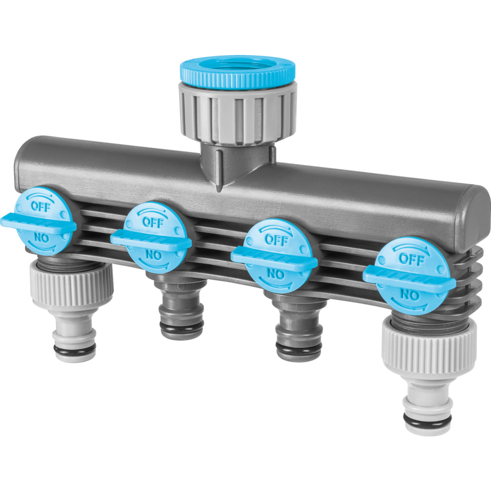 Cellfast 4 Wege Verteiler aus Kunststoff