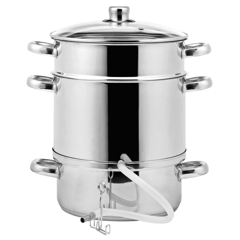 Dampfentsafter-Set 3-teilig 14,4 Liter aus Edelstahl