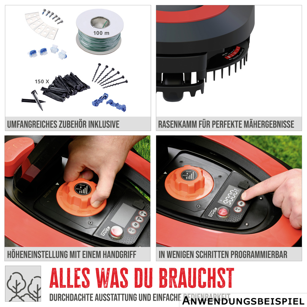 G&uuml;de&reg; Rasenm&auml;hroboter  GRR 180.1 bis 600 m&sup2; image number 14