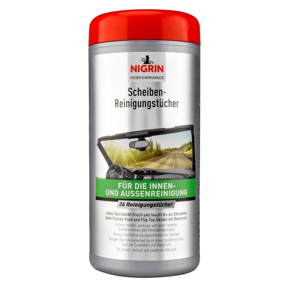 Nigrin Scheiben-Reinigungst&uuml;cher, 36 St&uuml;ck