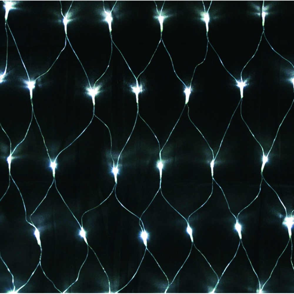 Lichternetz 3x3 m 240 LED kaltwei&szlig; innen und au&szlig;en