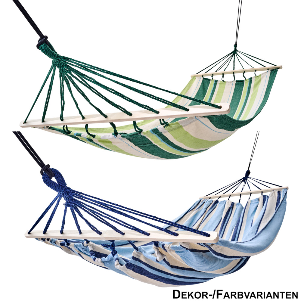 H&auml;ngematte 200 x 80 cm f&uuml;r eine Person in verschiedenen Farben