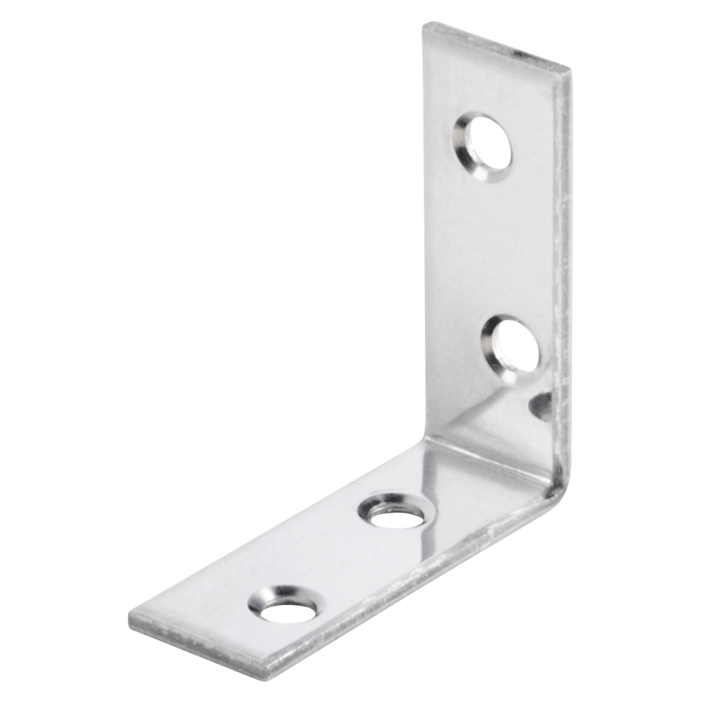 Stuhlwinkel A2 Edelstahl mit innen versenkten L&ouml;chern