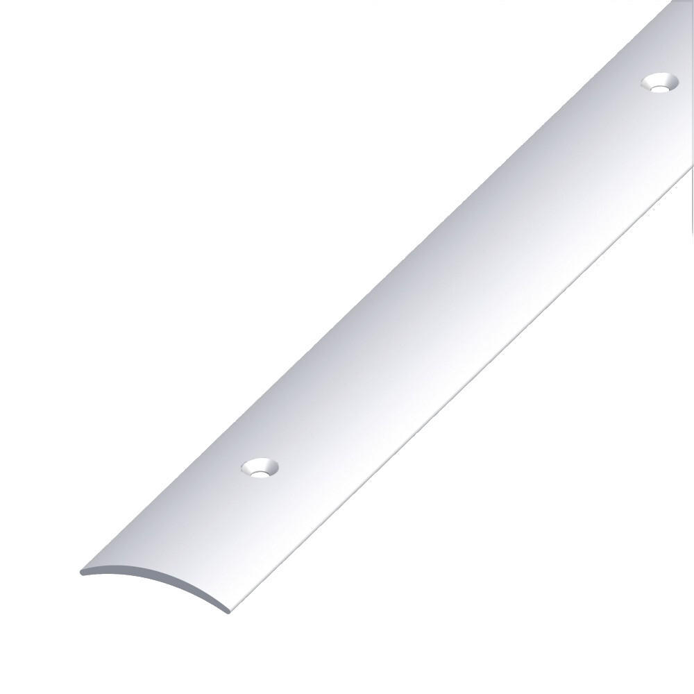 &Uuml;bergangsprofil 100 cm aus Aluminium silbereloxiert, gew&ouml;lbt