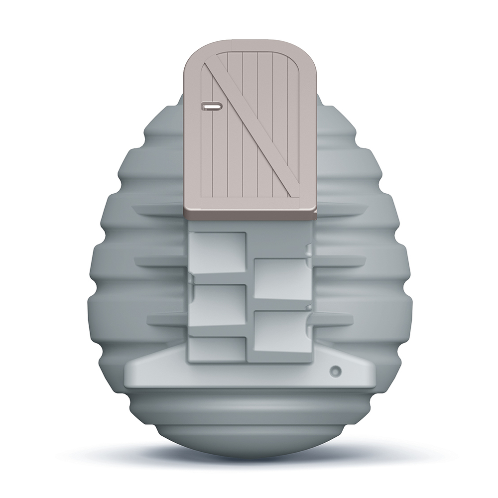 Prosperplast Erdkeller OVO 7500 Liter Hellgrau image number 2